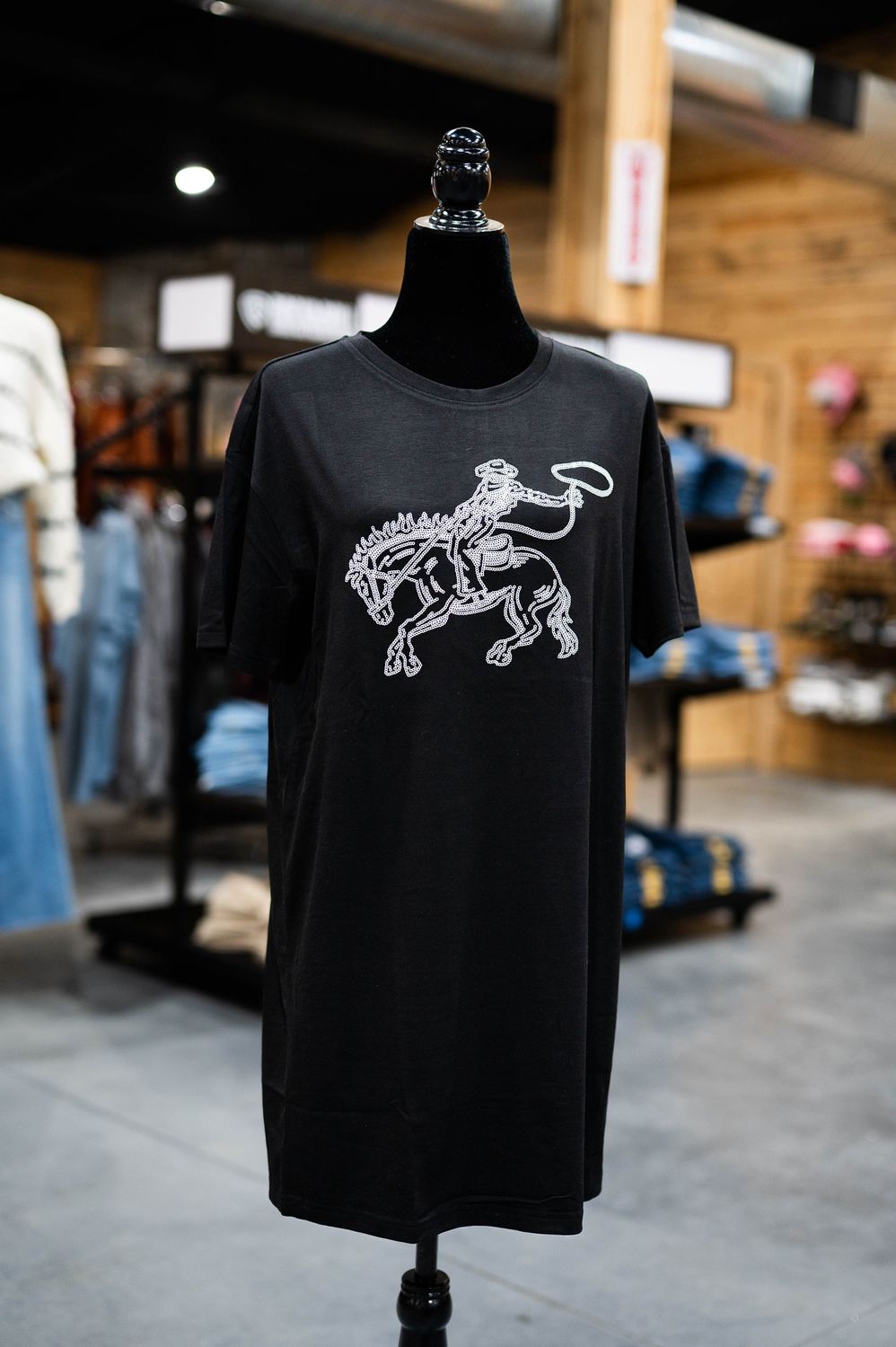 Women’s bedazzled t-shirt dress