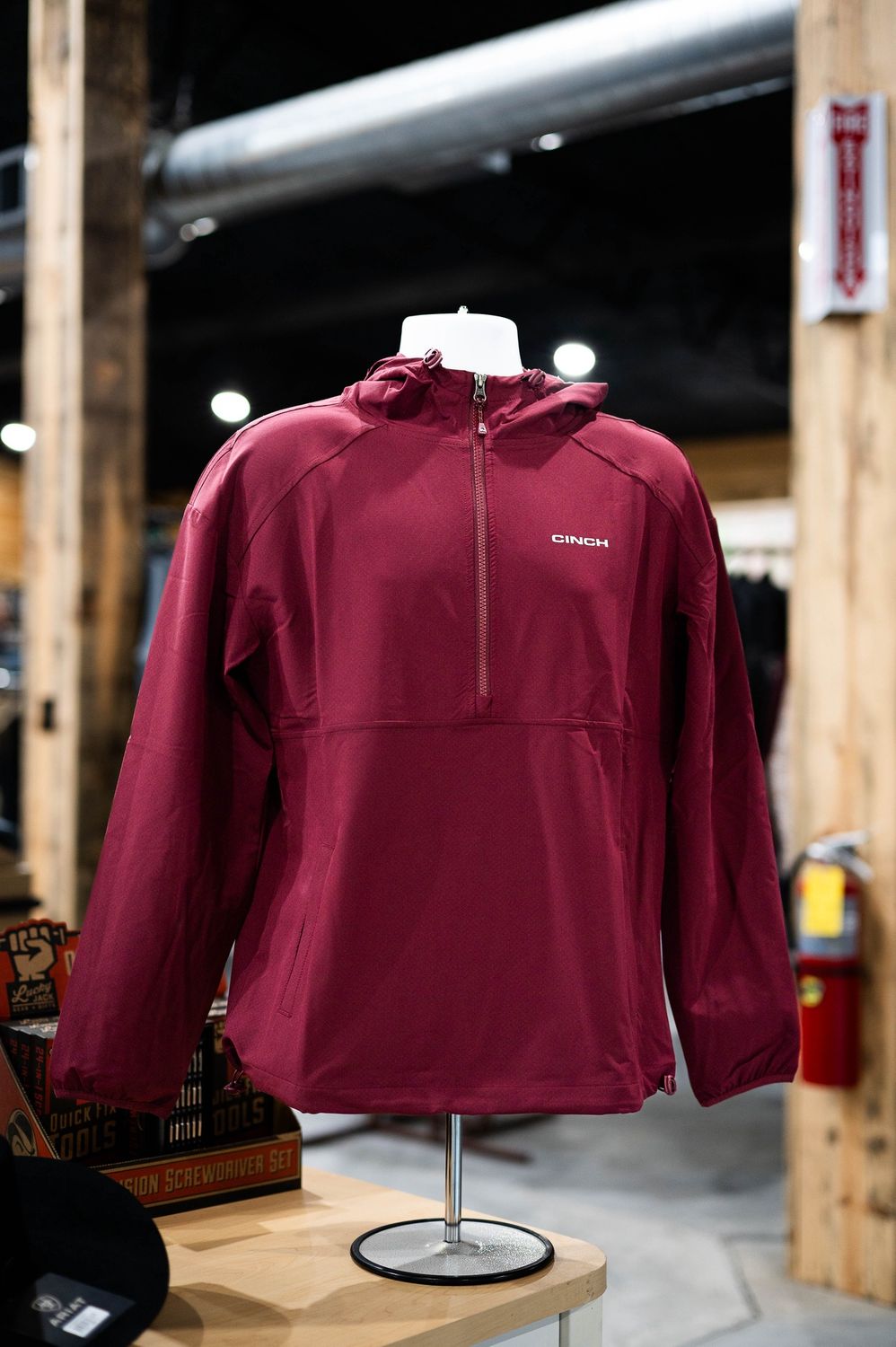 Men’s cinch quarter zip windbreaker