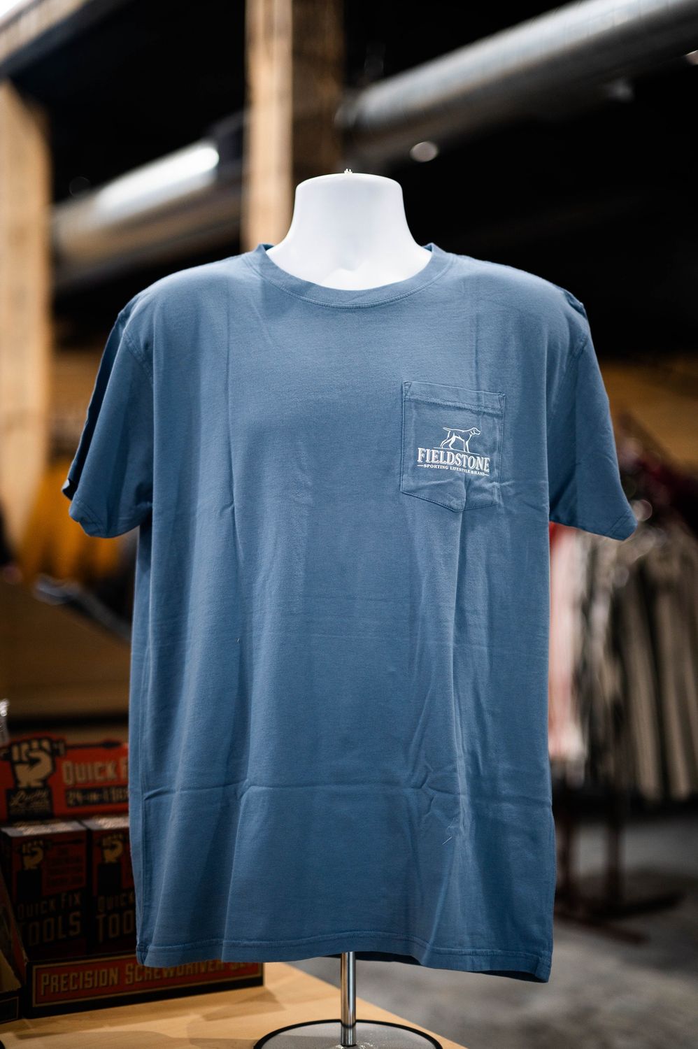 Fieldstone blue tshirt