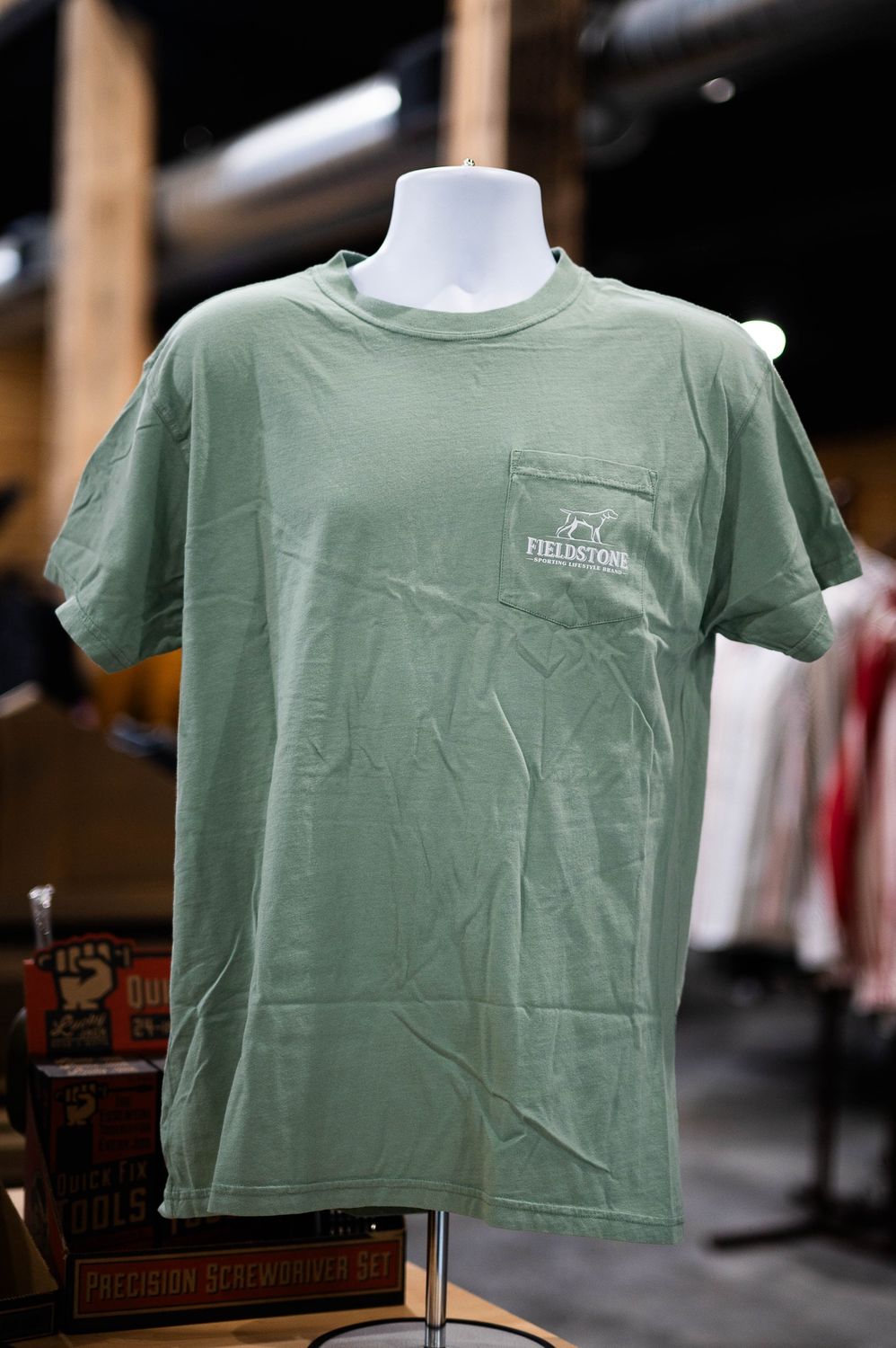 Fieldstone green tshirt