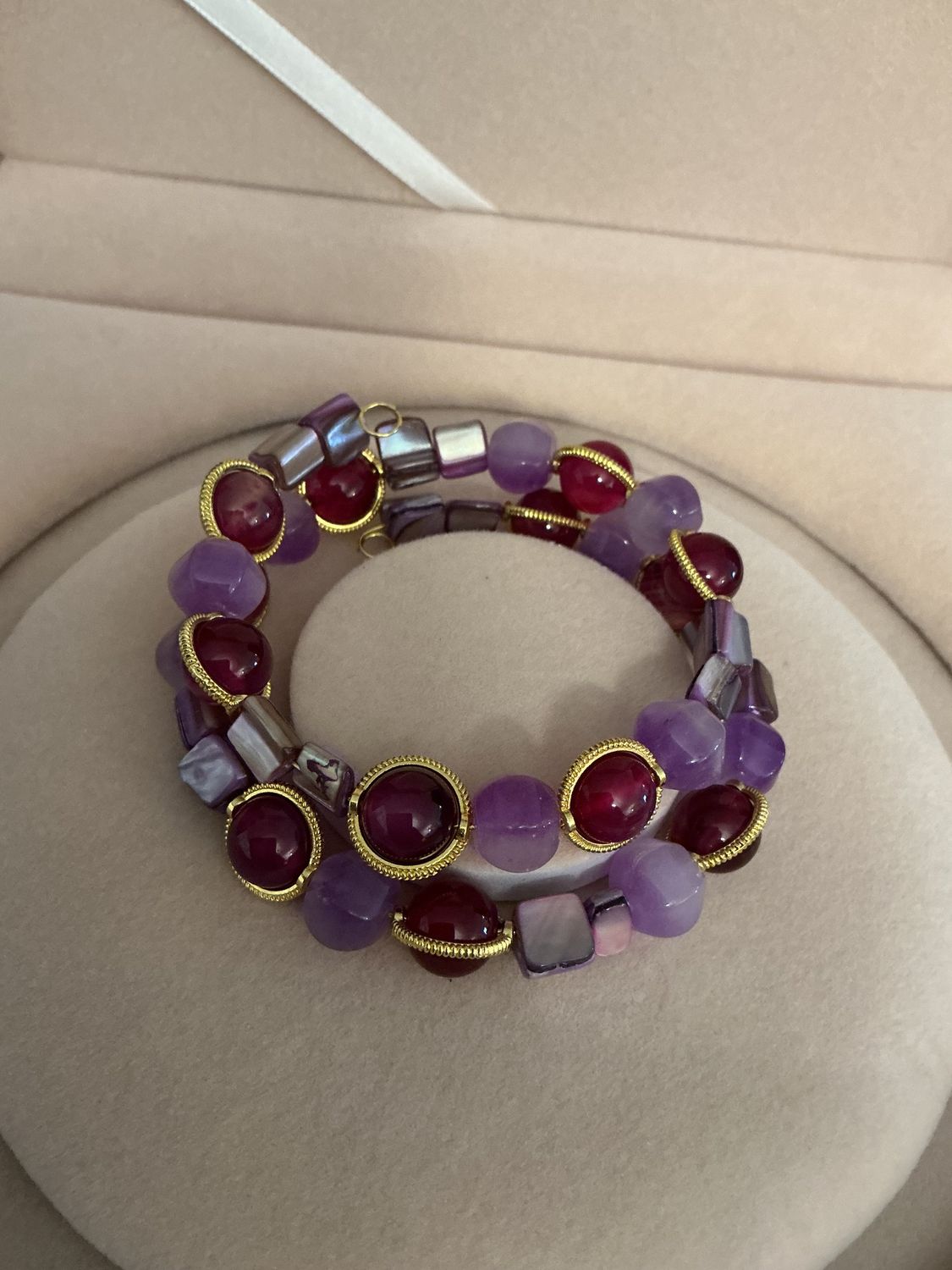 Memory wire bracelet