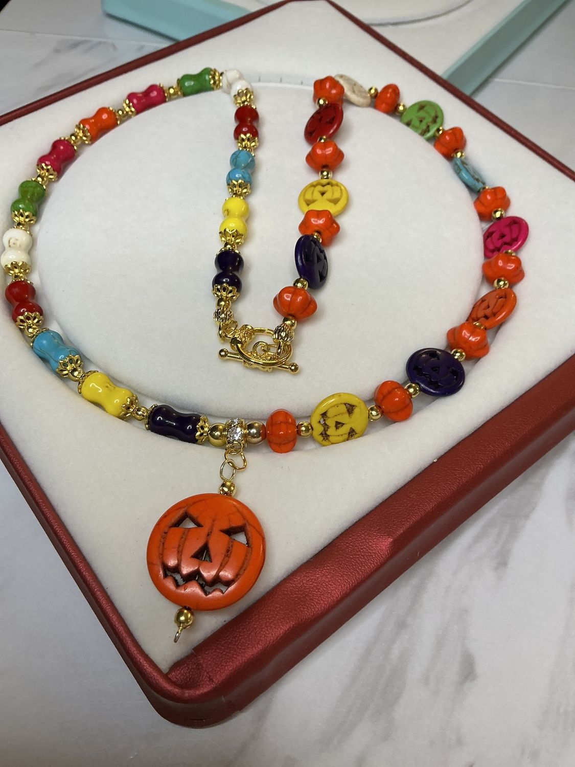 Pumpkin necklace