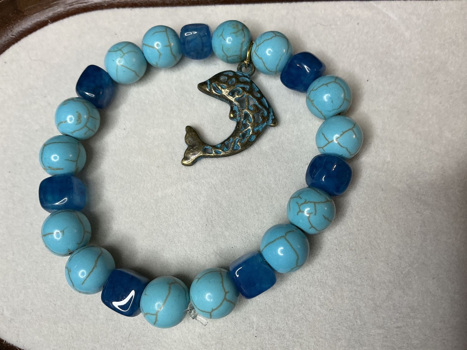 Turquoise fish bracelet