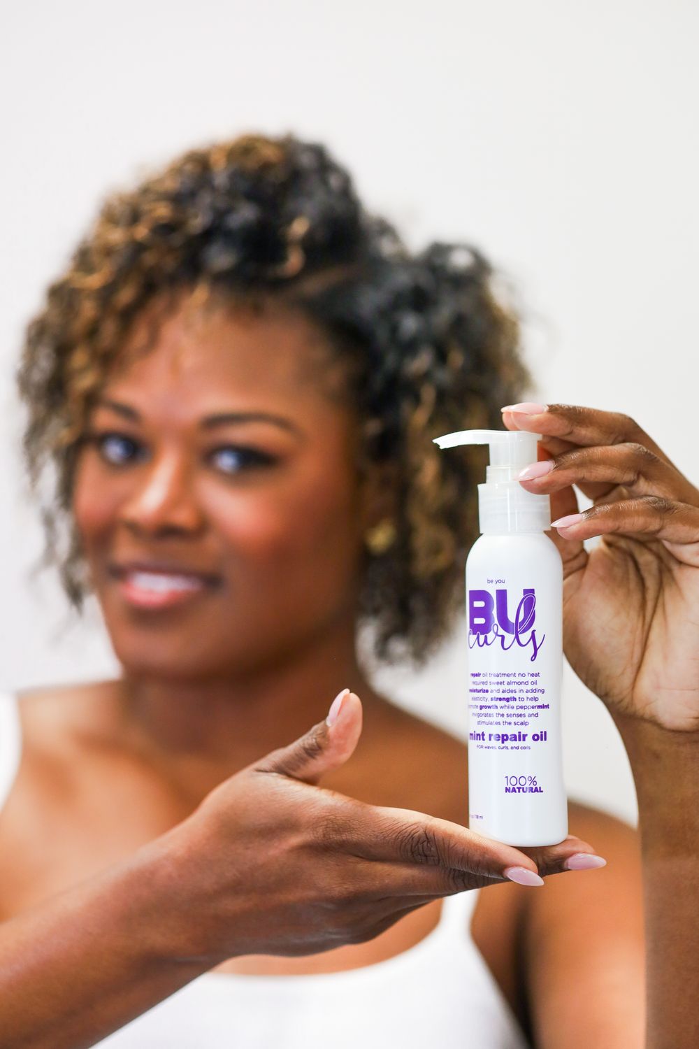 BU Curls Mint Repair Oil