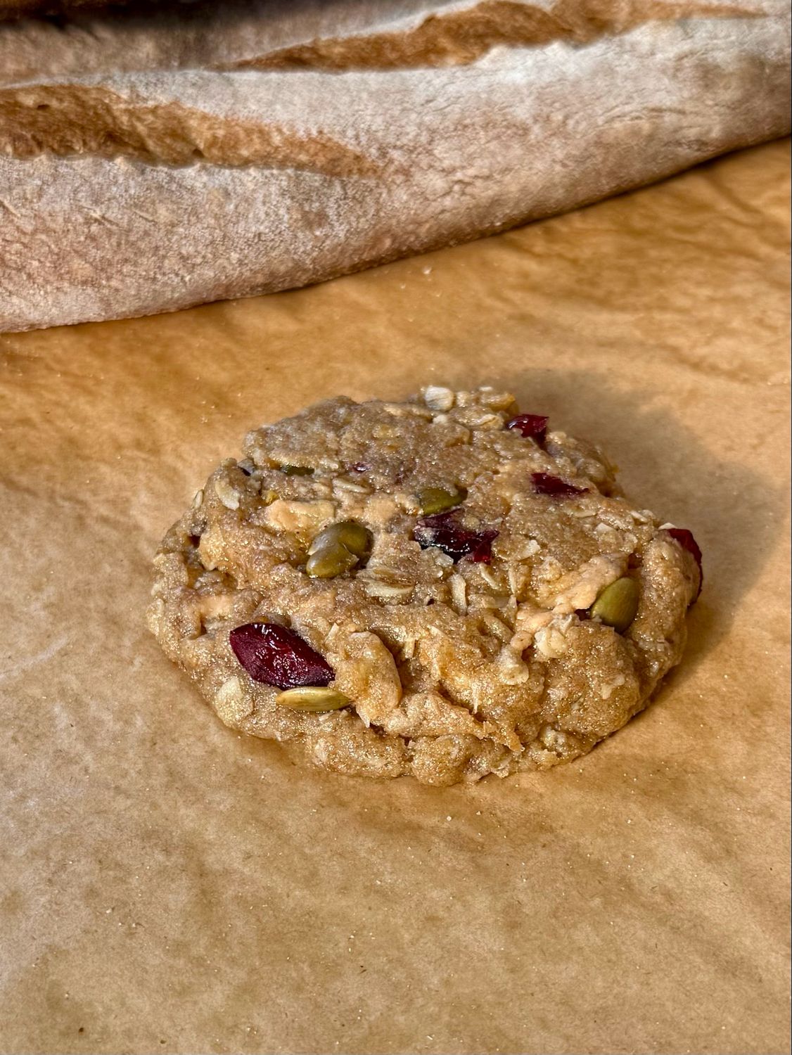Cookie — White chocolate bark, Cranberry, Pepita
