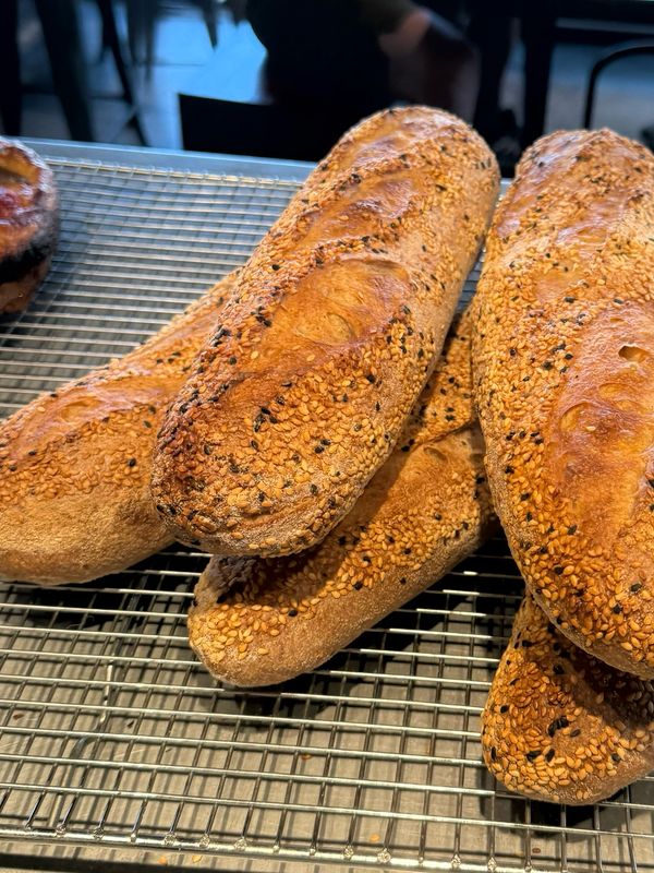 Sesame-garlic Italian Baguette (Demi/sandwich Loaf Size)