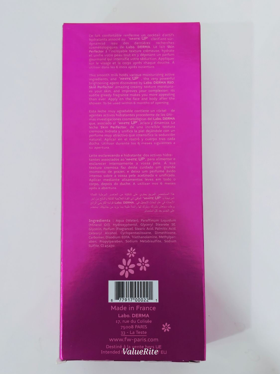 Fair &amp; White Body Milk (Cream) 500ml