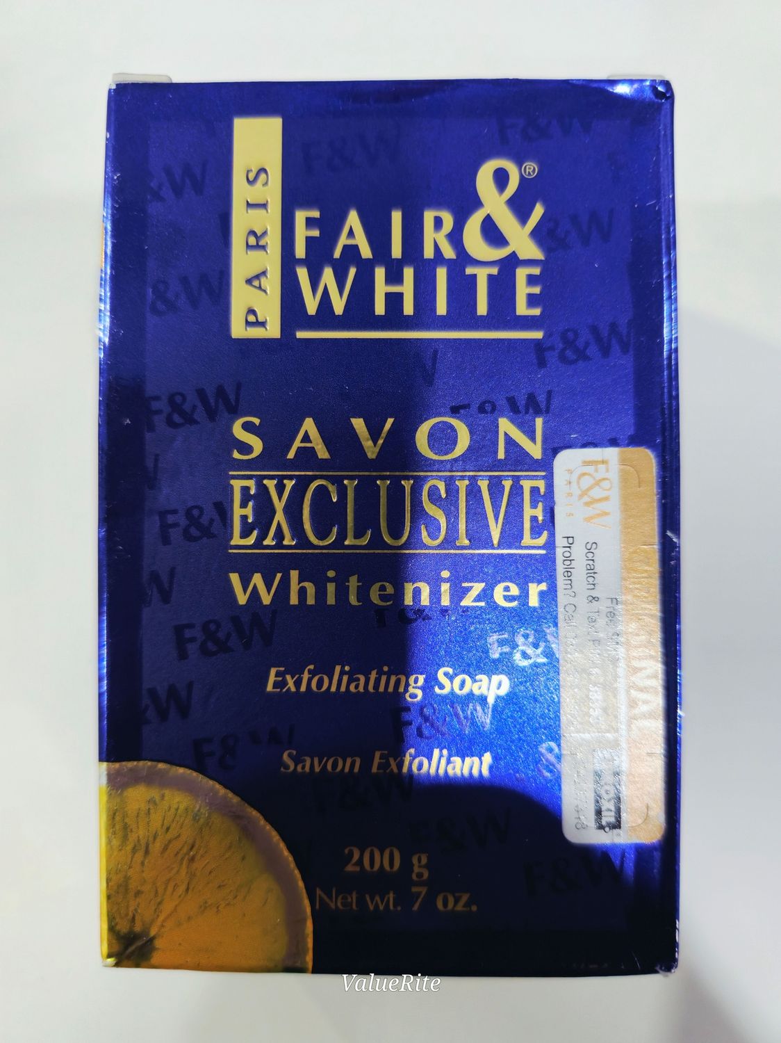 Fair &amp; White Bar Soap, Colour: Exfoliating (Orange)