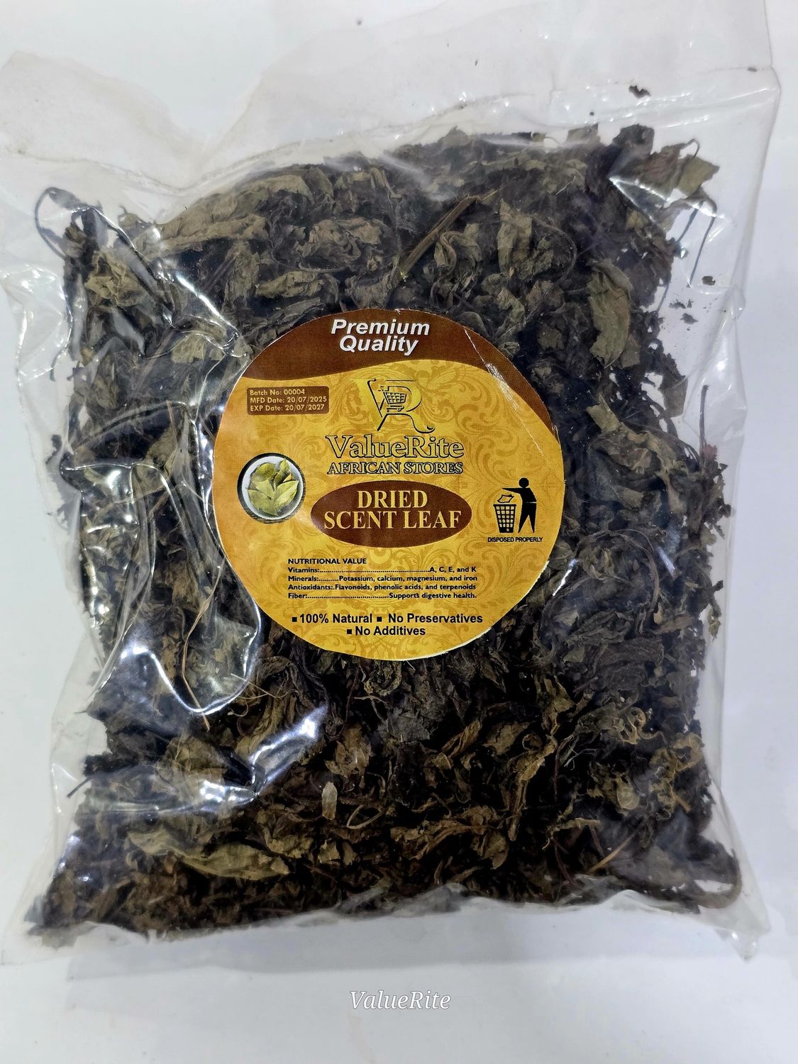 Scent Leaf (Dried) Efirin