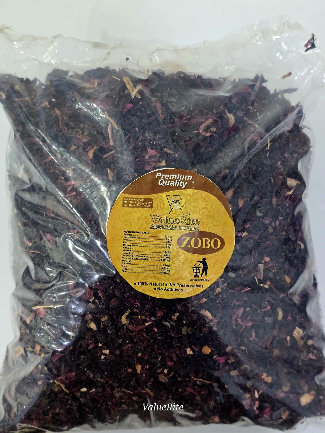 Zobo Leaves (Dried Hibiscus Leaves)