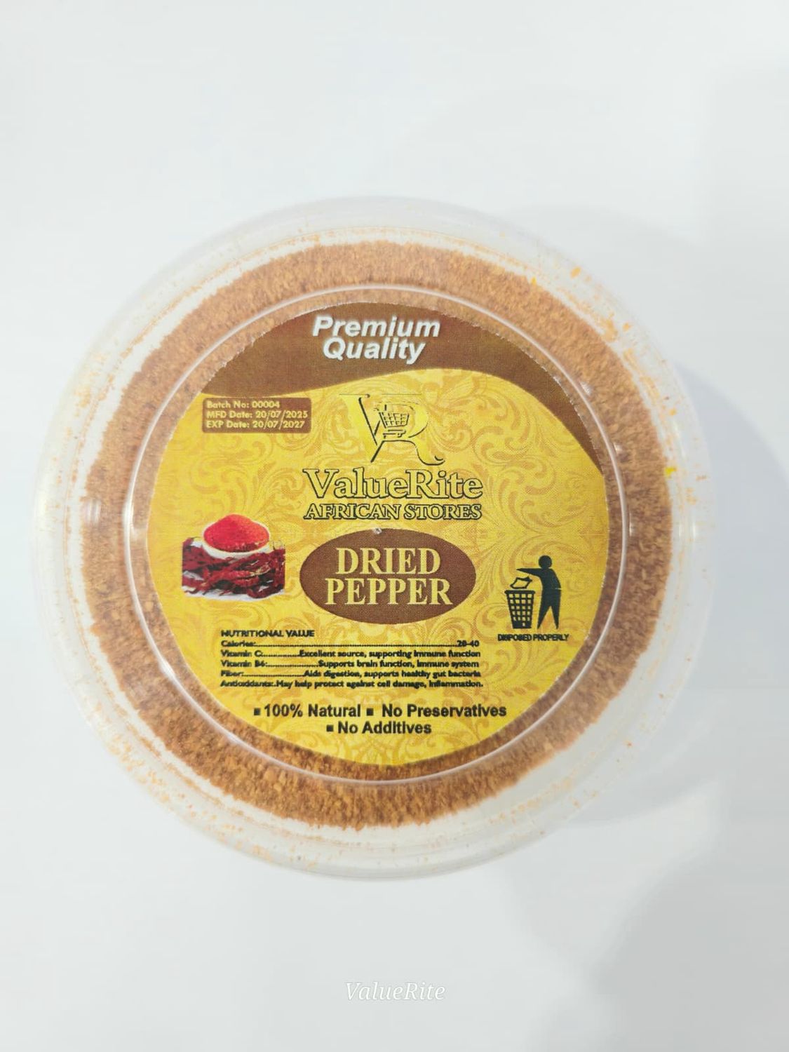 Dried Ground Hot Pepper (Ata Gungun)