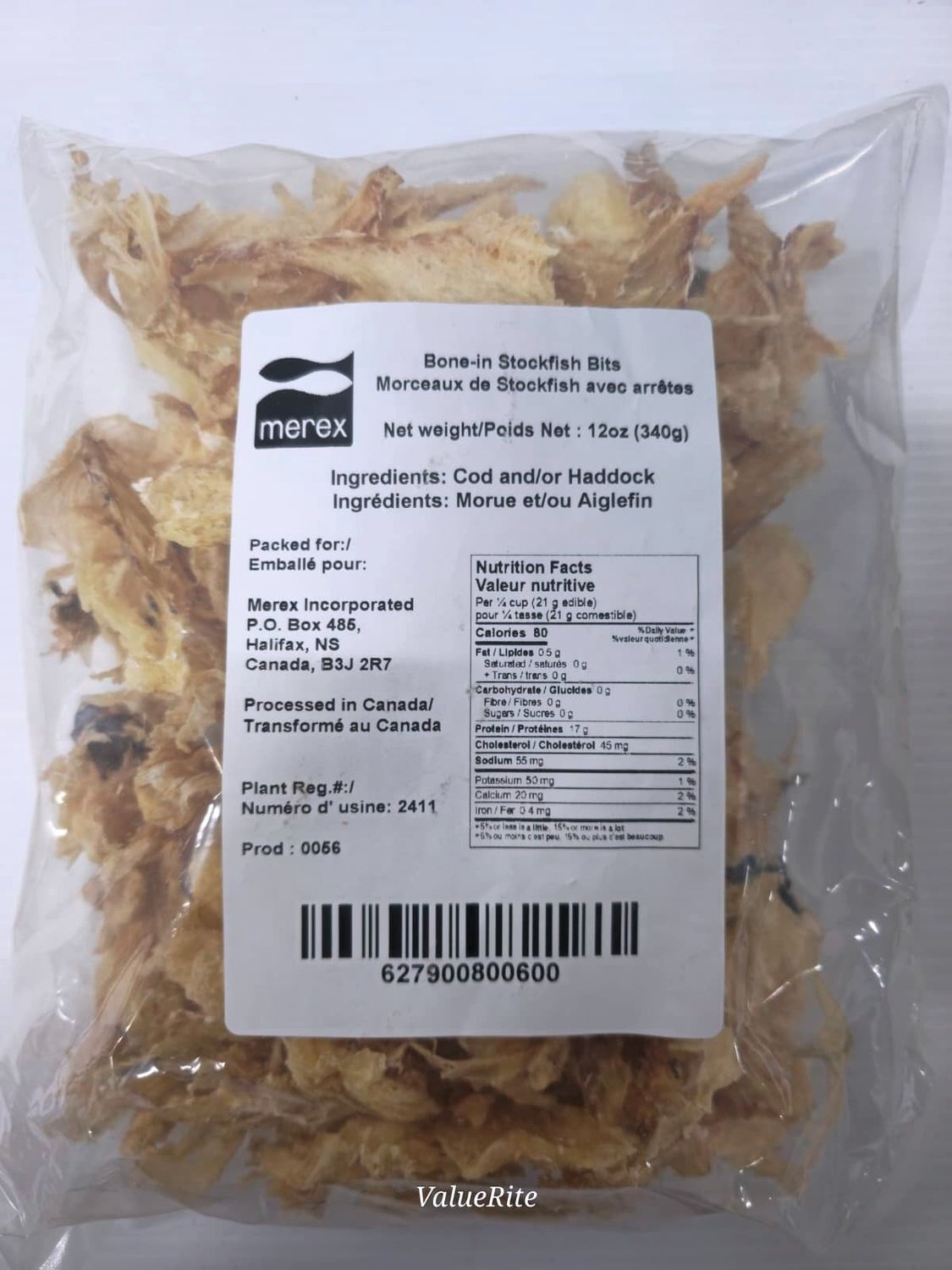 Merex Stock Fish Bits (Bone in) - 340g