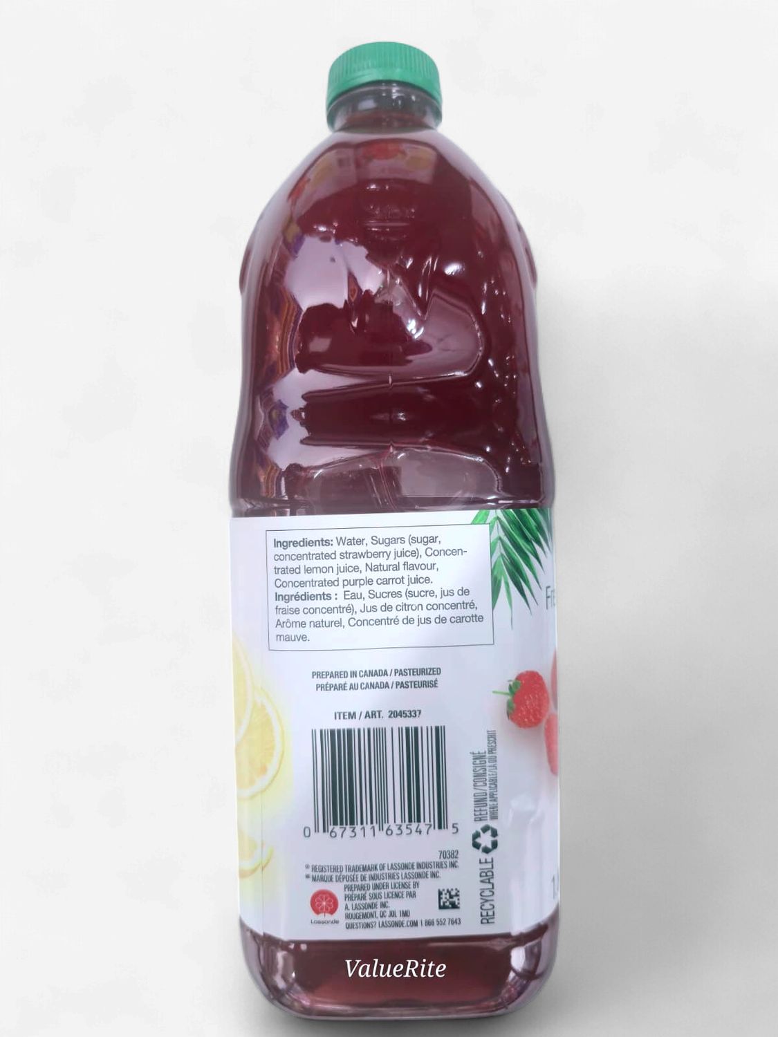 Strawberry Lemonade Juice