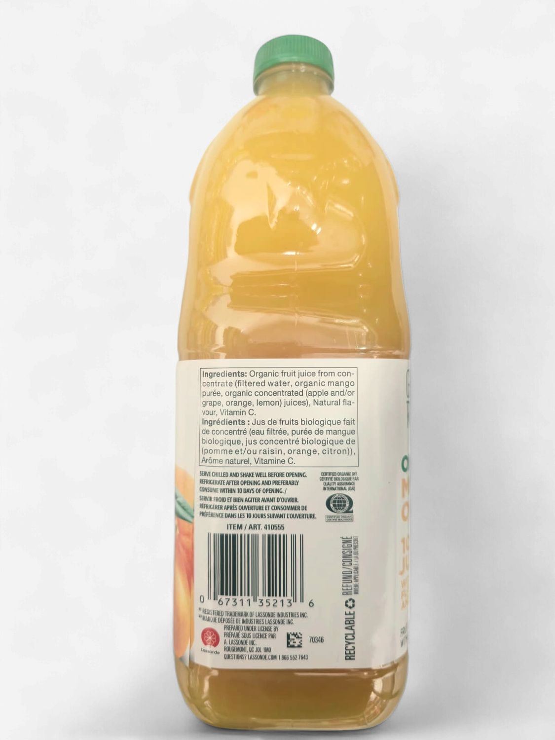 Organic Mango Orange Juice