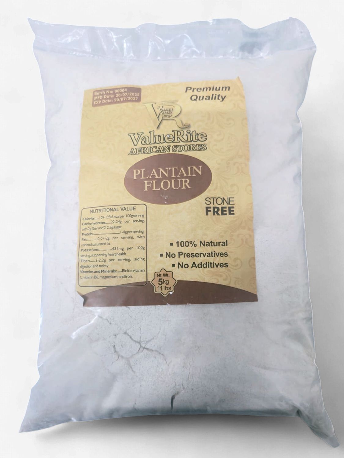 Plantain Flour, Size: 4.4LB