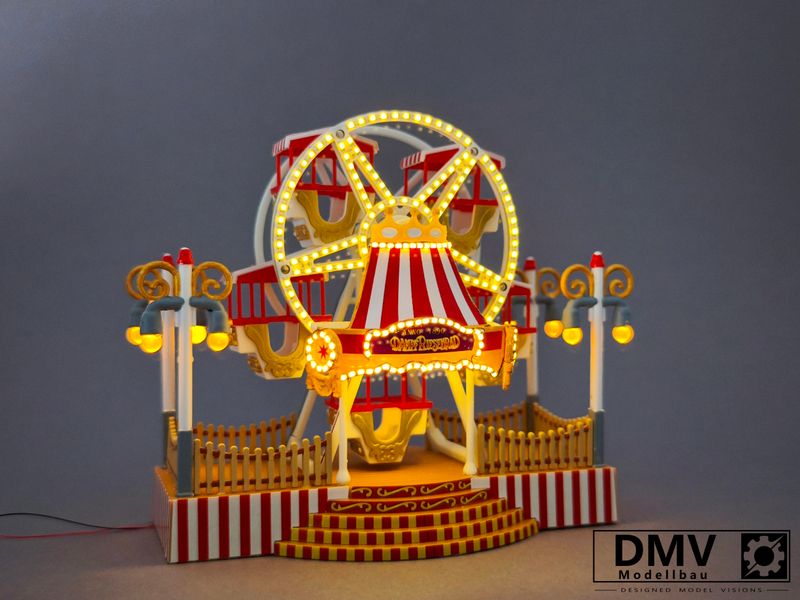 Kirmesmodellbau Radbeleuchtung *Dampf-Riesenrad* warm-weiß