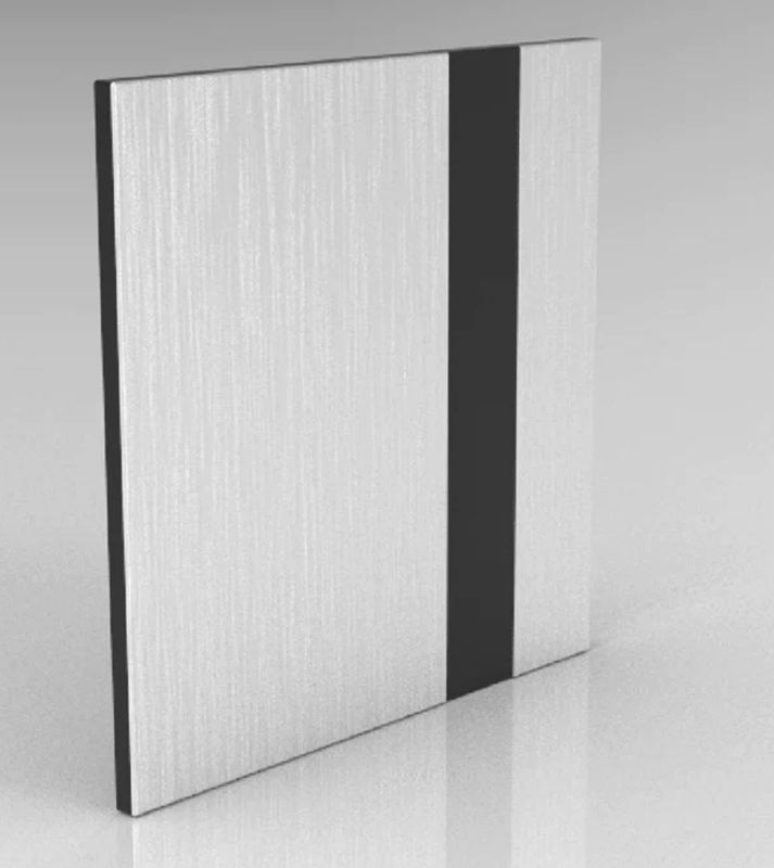 Brushed Silver on Black Engraving Plastic 2 Ply Brushed Silver on Black Engraving Plastic 2 Ply