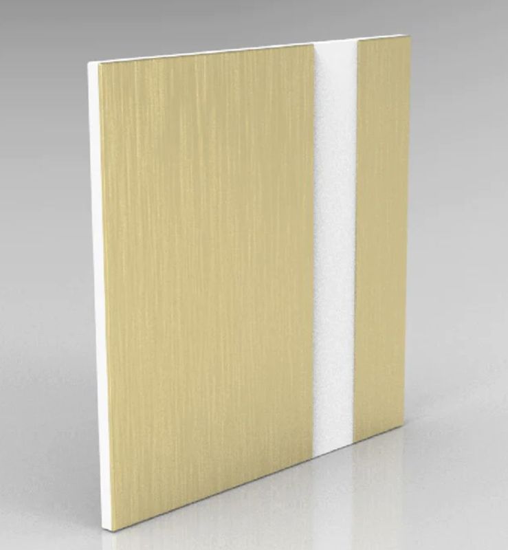 Brushed Gold on White Engraving Plastic 2 Ply Brushed Gold on White Engraving Plastic 2 Ply