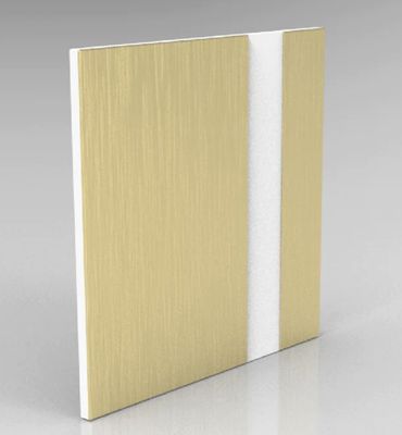 Brushed Gold on White Engraving Plastic 2 Ply Brushed Gold on White Engraving Plastic 2 Ply