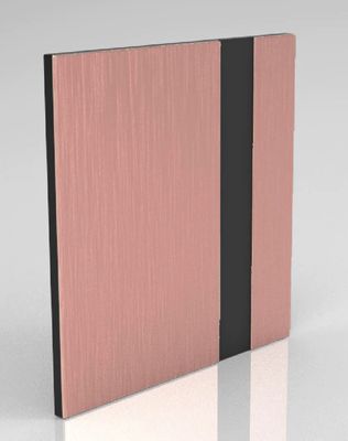 Brushed Rose Gold on Black Engraving Plastic 2 Ply Brushed Rose Gold on Black Engraving Plastic 2 Ply