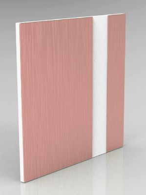 Brushed Rose Gold on White Engraving Plastic 2 Ply Brushed Rose Gold on White Engraving Plastic 2 Ply