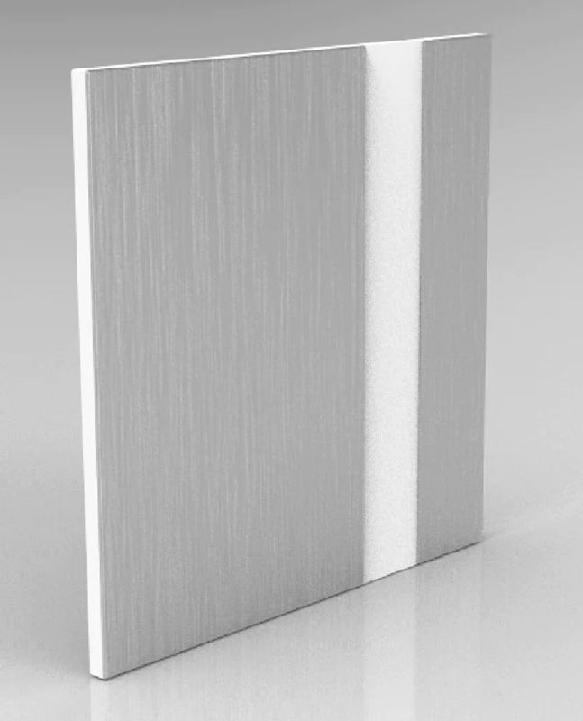 Brushed Silver on White Engraving Plastic 2 Ply Brushed Silver on White Engraving Plastic 2 Ply