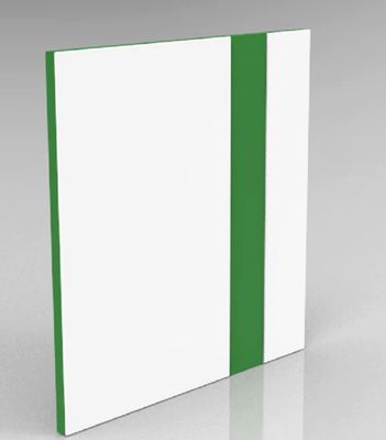 White on Green Engraving Plastic 2 Ply