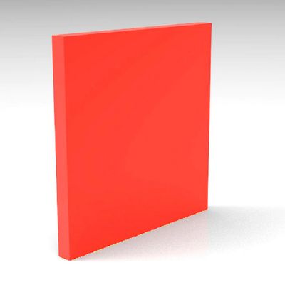 Fluro Red Solid Acrylic Fluro Red Solid Acrylic