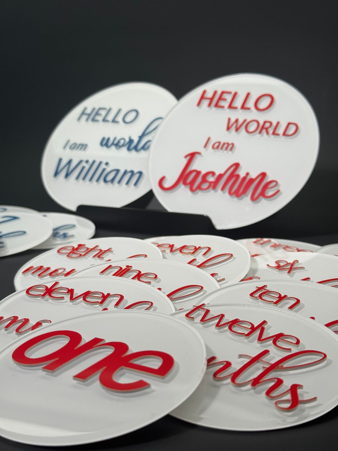 Baby milestone cards