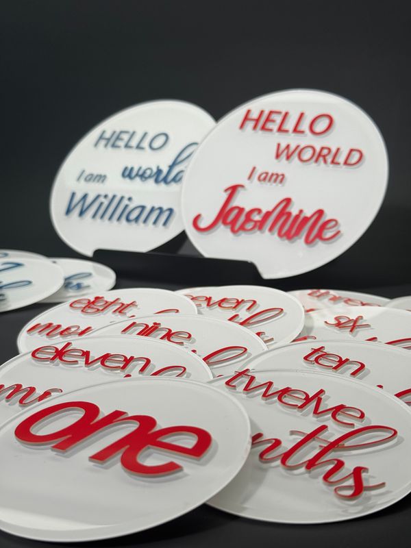 Baby milestone cards