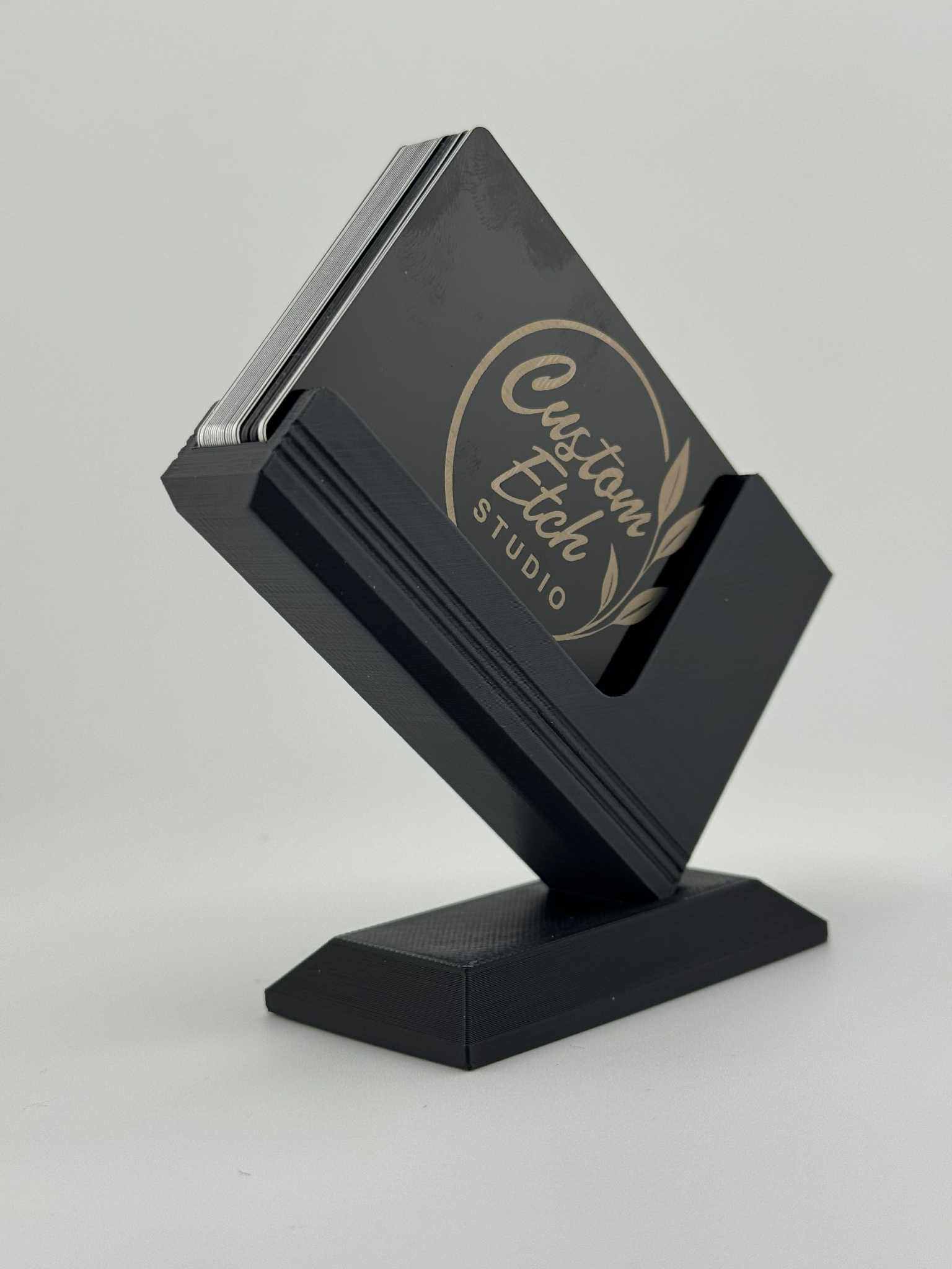 3D Printed Business Card Holder – Modern & Customisable
