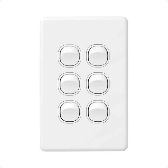 Custom Etch - Large Gang Vertical Light Switch Custom Etch - Large Gang Vertical Light Switch