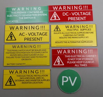 Safety and Warning Tags