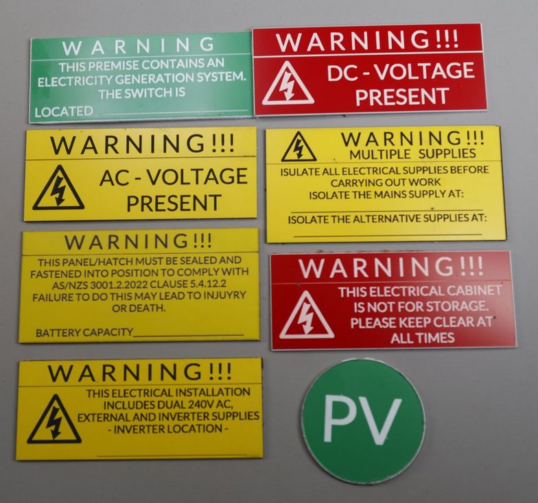 Safety and Warning Tags