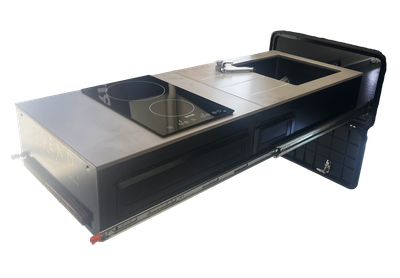 Custom Etch Outdoor Kitchen – Built for Caravans, RVs & Camping Trailers