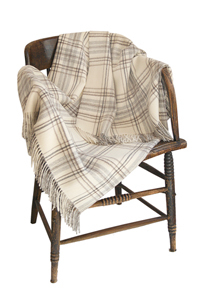 Throw - Pointed Twill Knit 100% Baby Alpaca