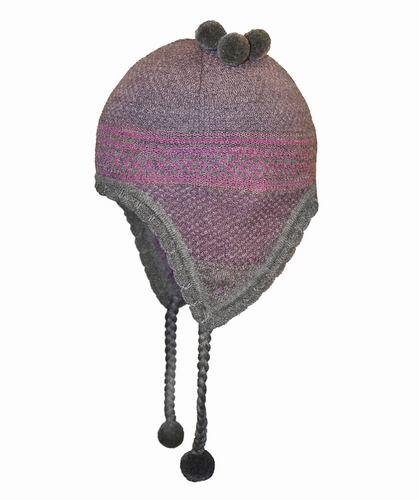 80% Baby Alpaca 20% Silk multi pattern Knit Toque