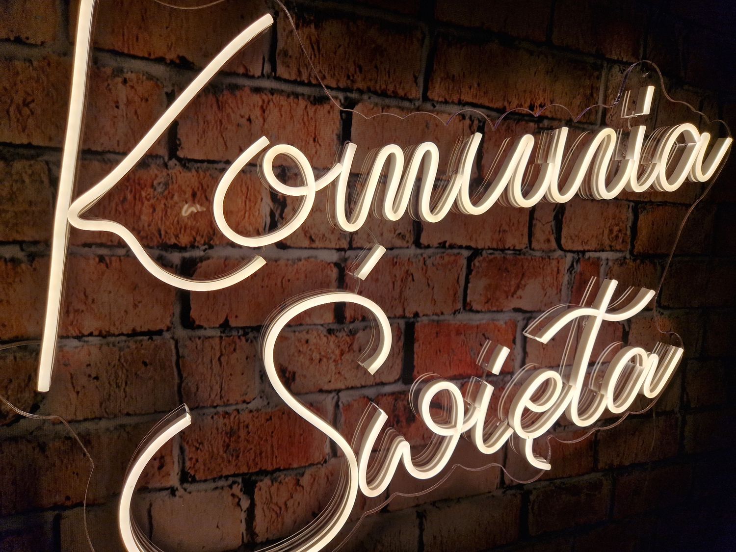 Neon Pierwsza Komunia Święta