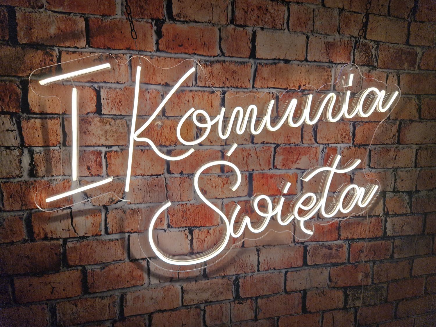 Neon Pierwsza Komunia Święta