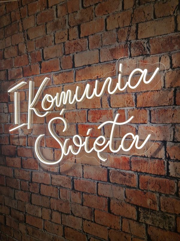 Neon Pierwsza Komunia Święta