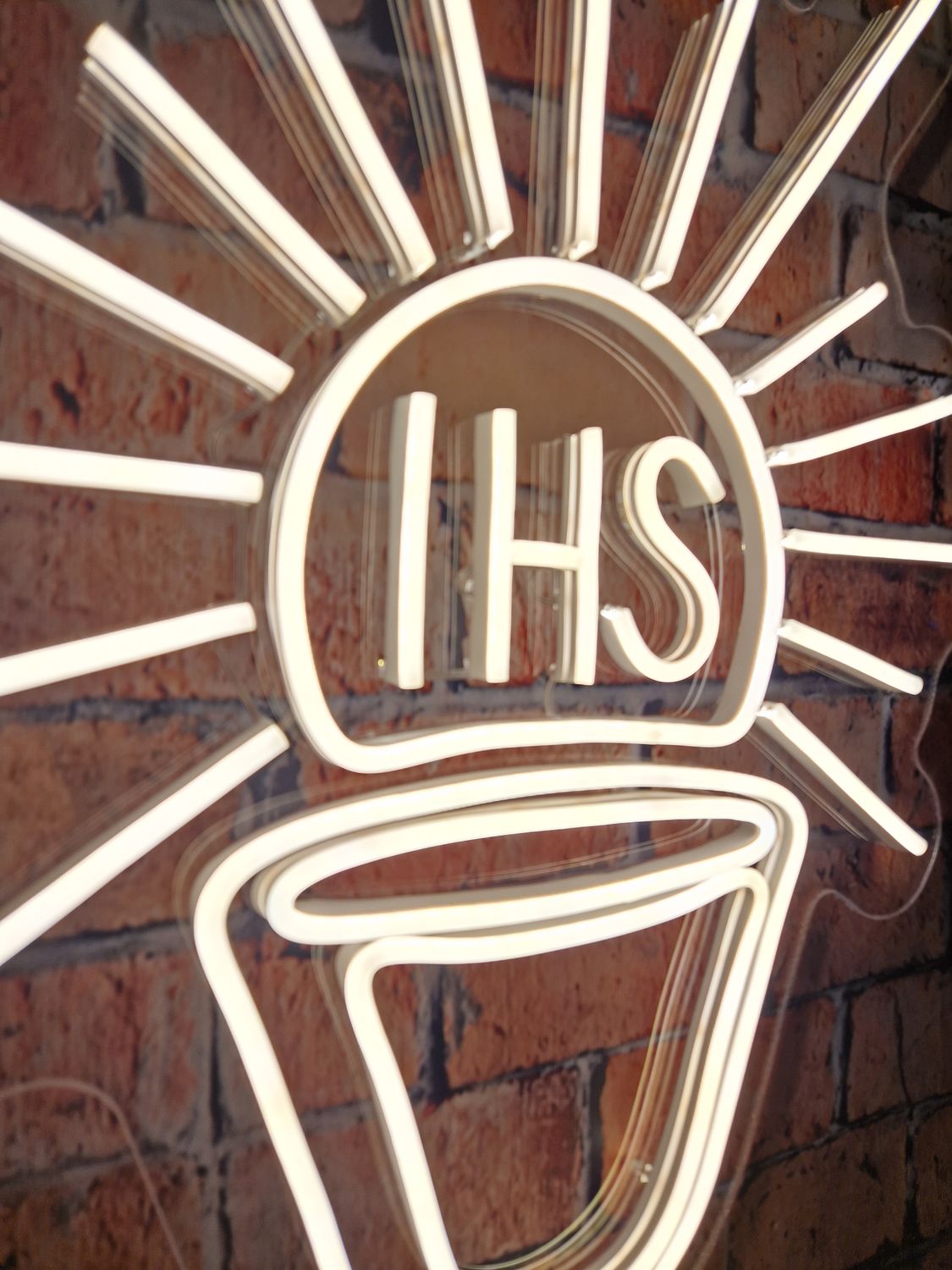 Neon Kielich z Hostią IHS