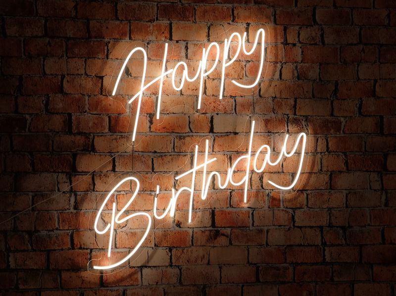 Neon Happy Birthday