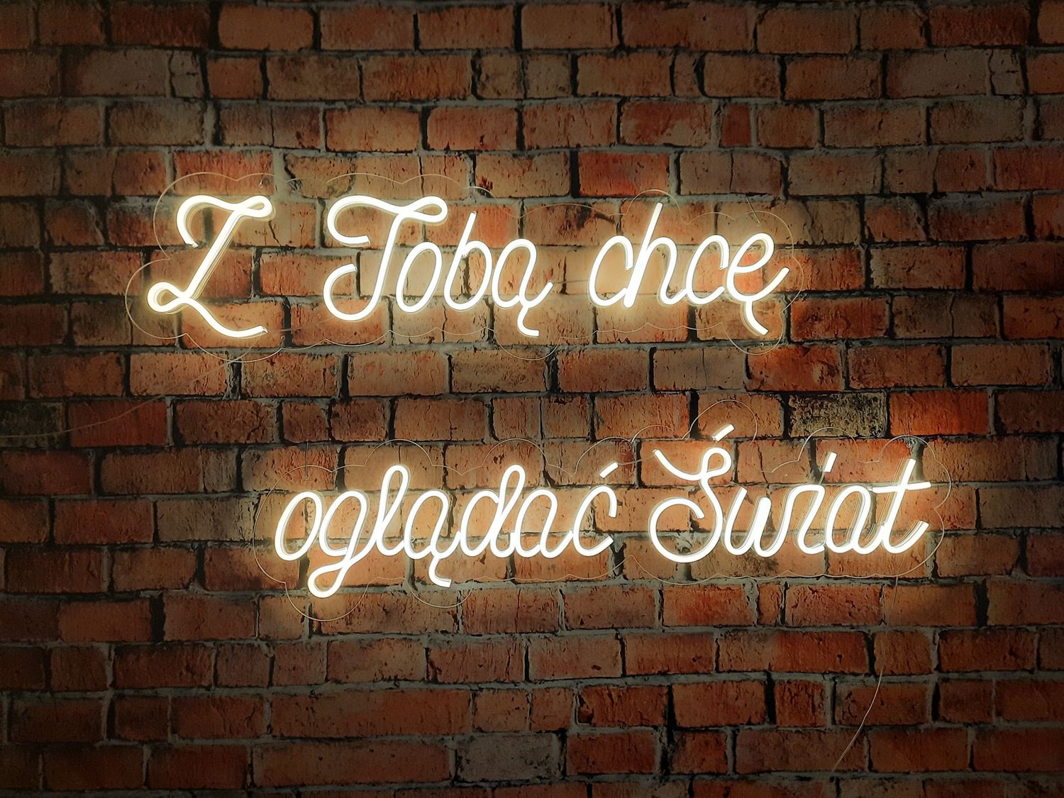 Neon Z Tobą chcę oglądać Świat
