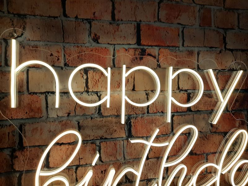 Neon Happy Birthday