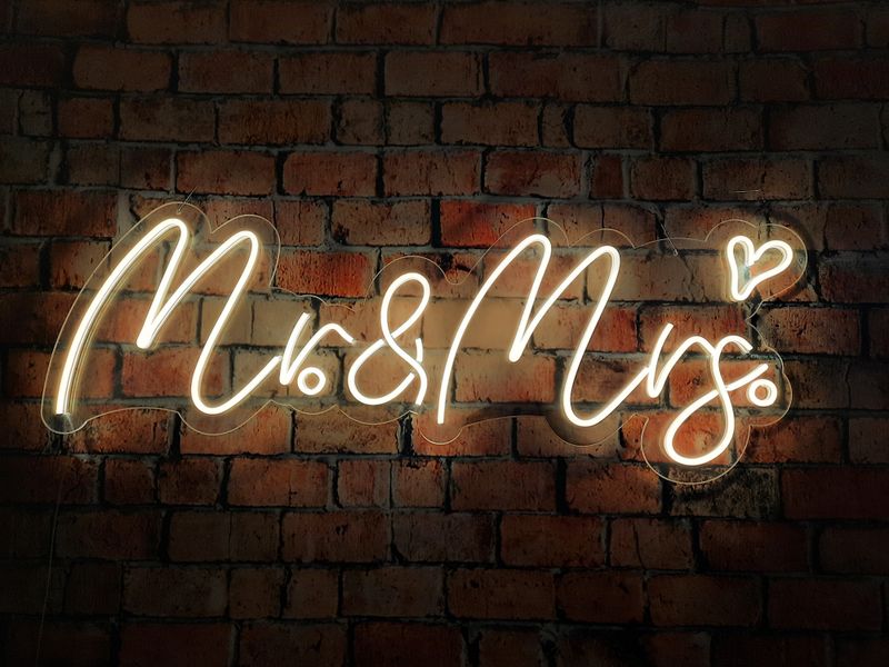 Neon Mr &amp; Mrs