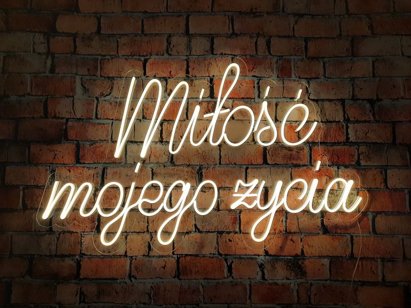 Neon Miłość mojego życia