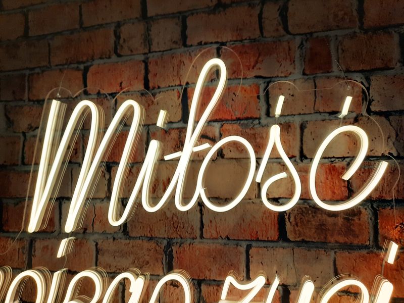 Neon Miłość mojego życia