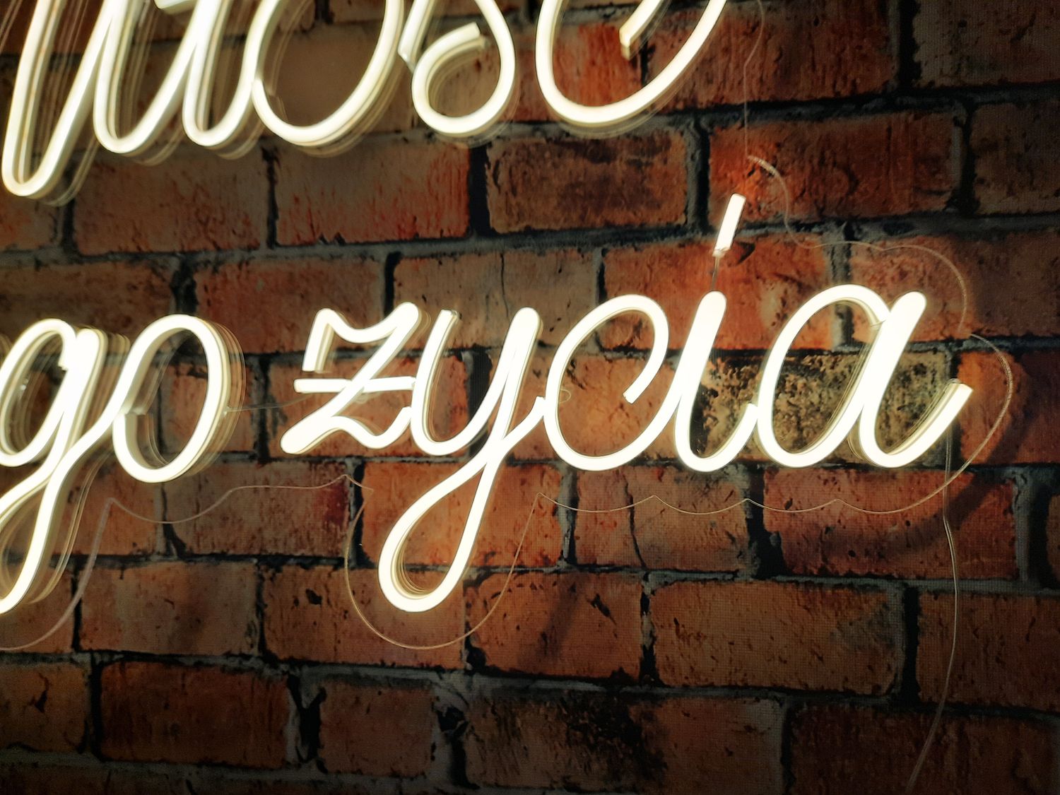 Neon Miłość mojego życia