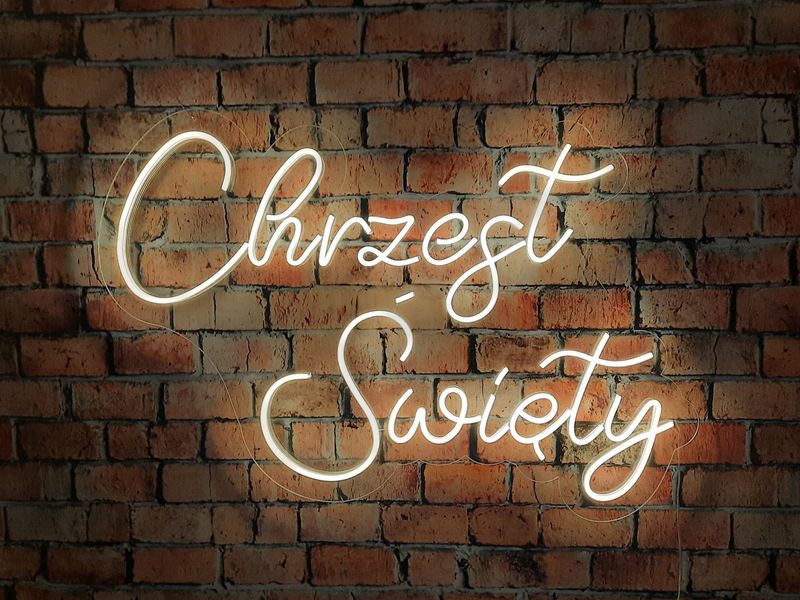 Neon Chrzest Święty