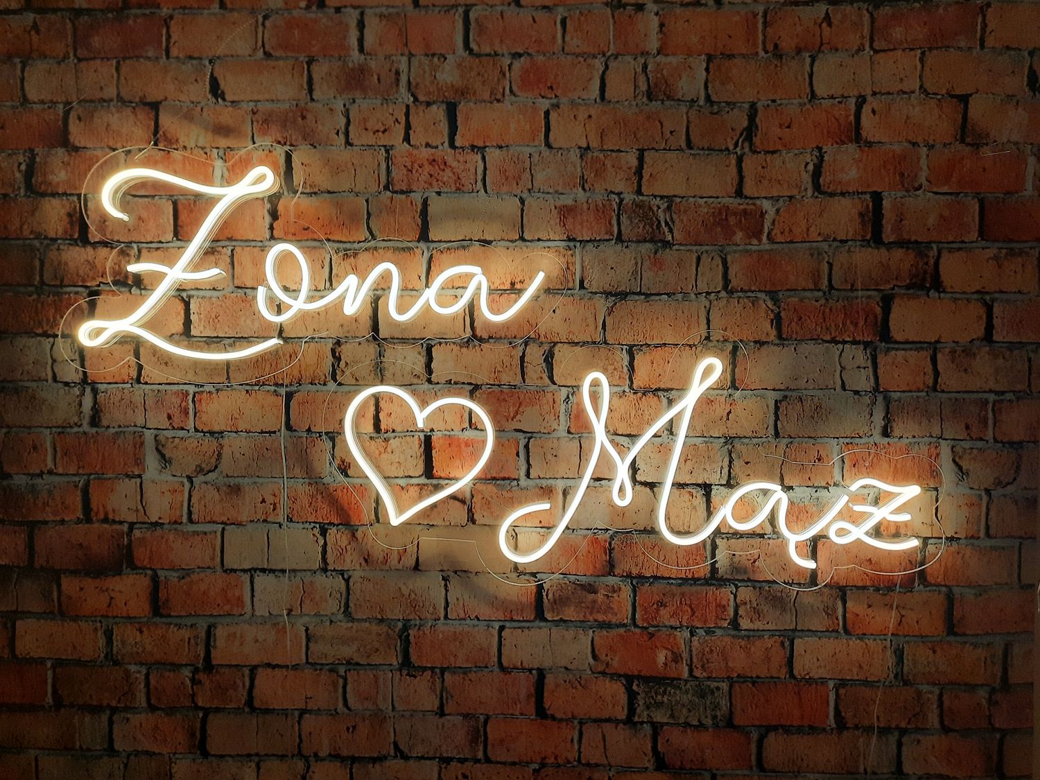 Neon Żona Mąż